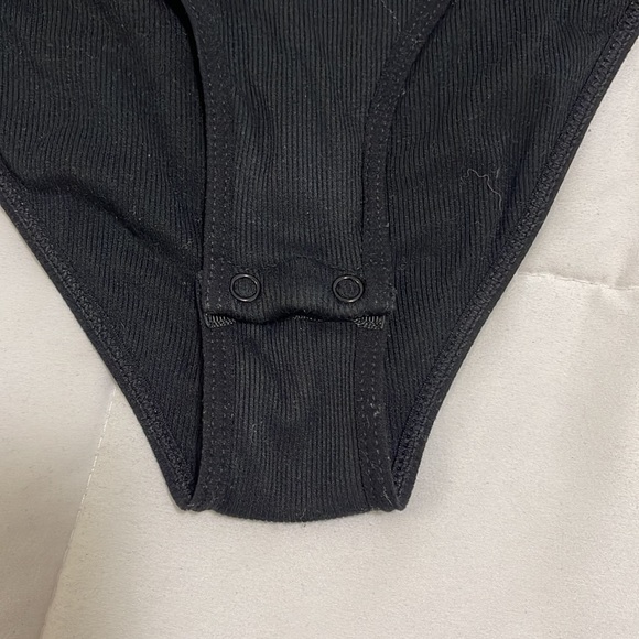 Black ribbed bodysuit Talula - Picture 4 of 4